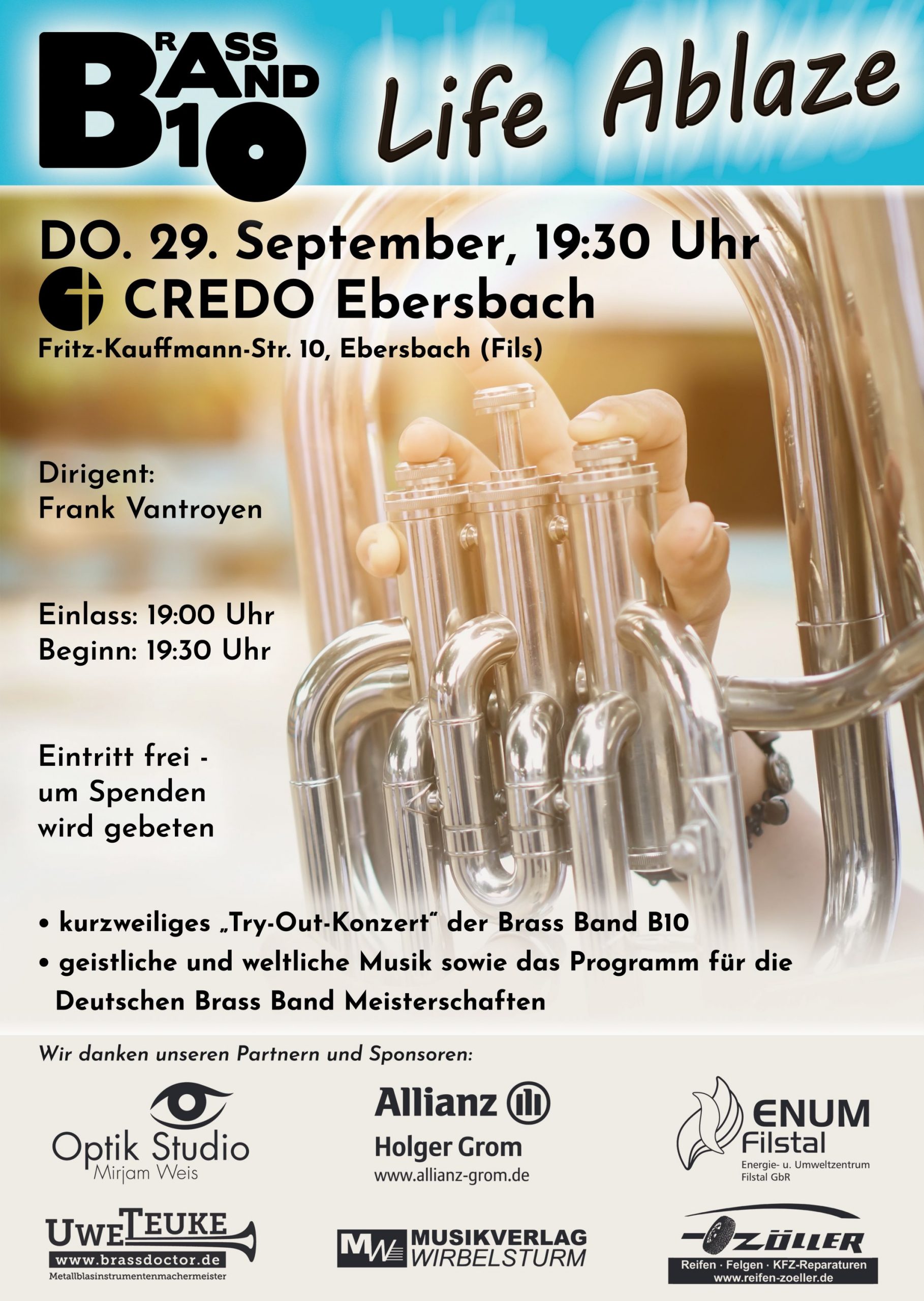TryOut Konzert im Credo in Ebersbach Brass Band B10